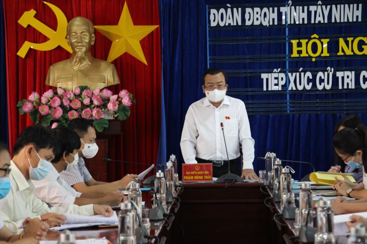 Đoàn đại biểu Quốc hội tỉnh Tây Ninh: Tiếp xúc cử tri chuyên đề lấy ý kiến dự án Luật Thi đua, khen thưởng (sửa đổi)